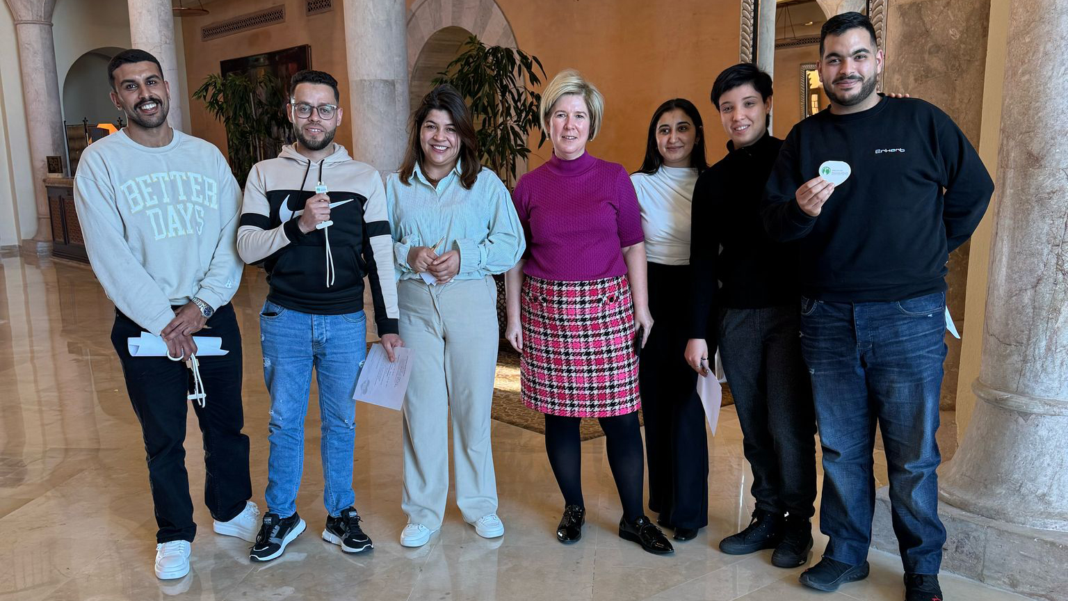 Gruppenfoto der Fachkräfte aus Tunesien